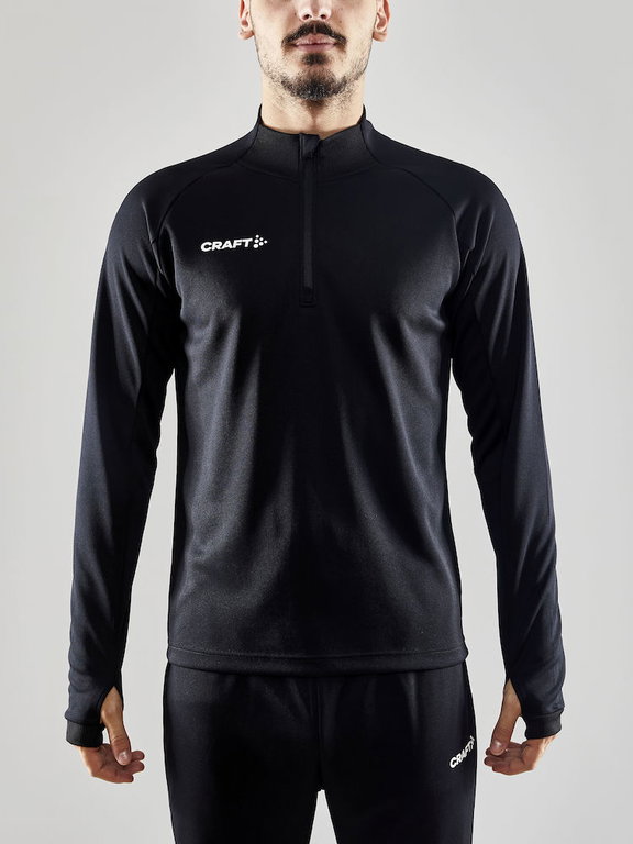 Craft Sport-Langarmshirt Evolve Halfzip - strapazierfähig, aus Stretchmaterial - schwarz Herren